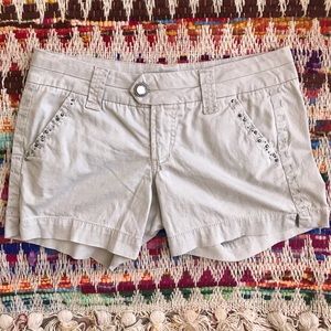 Embroidered Cargo Shorts